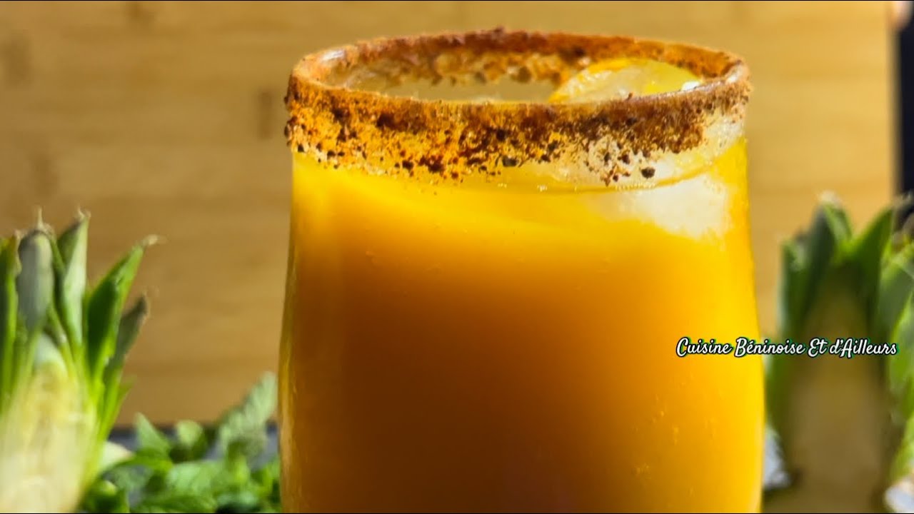 Cocktail Mangue-ananas au gingembre
