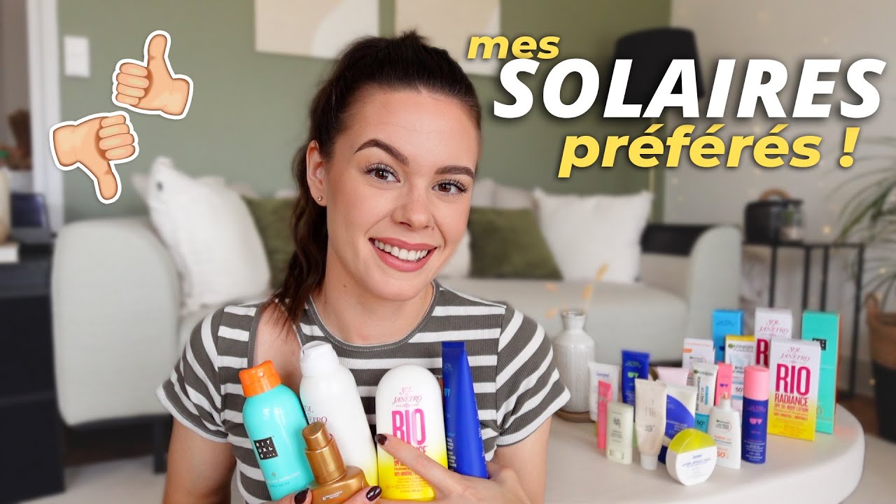 Les meilleures CREMES SOLAIRES visage et corps (peau grasse, imperfections)