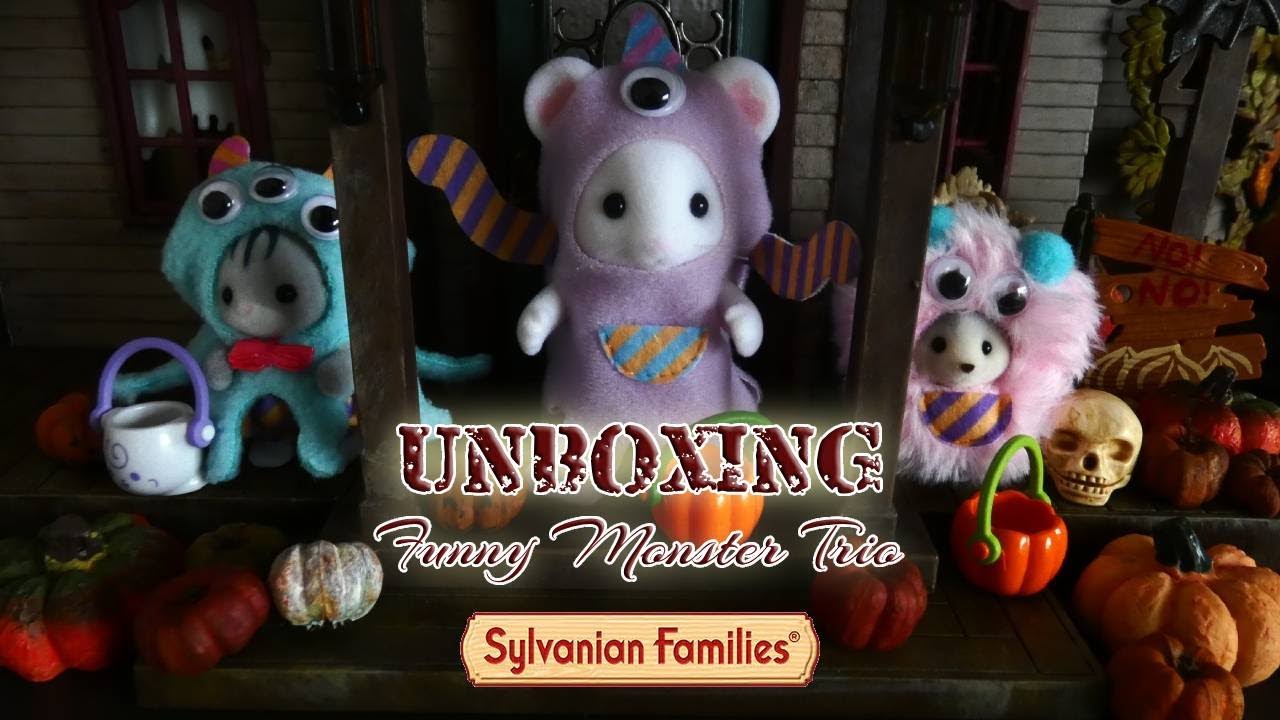 UNBOXING Sylvanian Families funny monster trio / les monstres rigolos boite 40 ans anniversaire