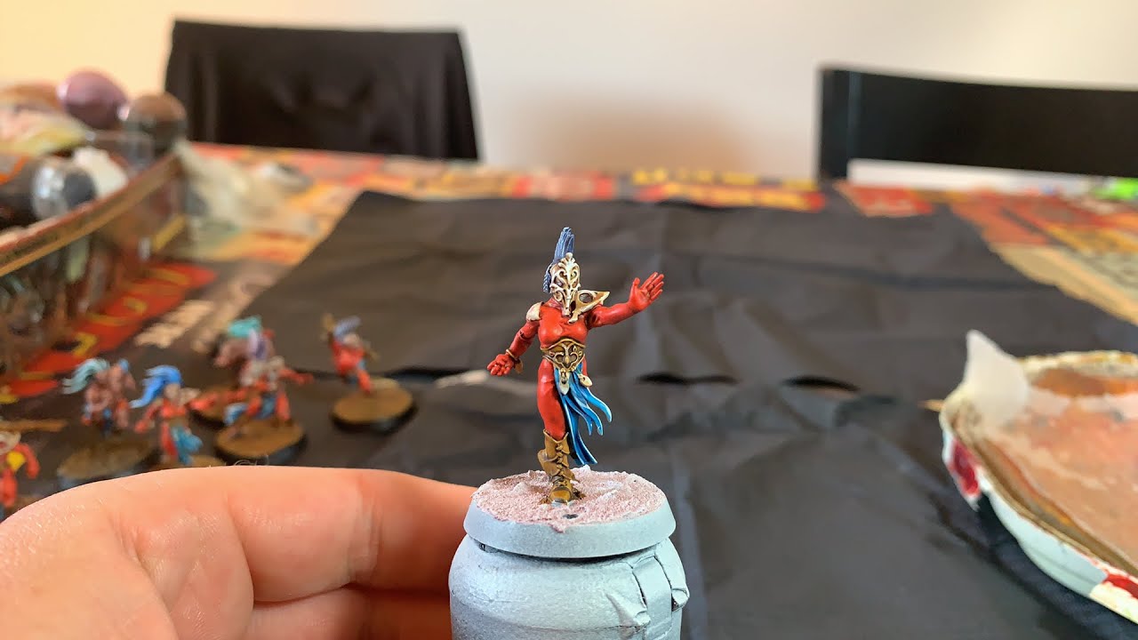 Peinture Elfe sylvain Bloodbowl